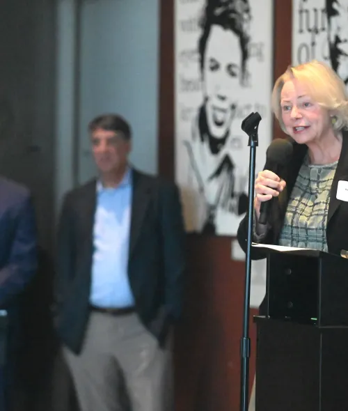 Deb Jung speaking at US Route 29 North South Connection