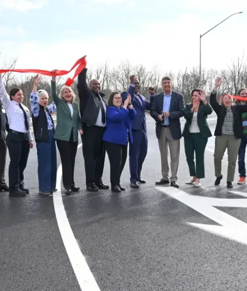 Deb Jung at the US Route 29 Ribbon Cutting