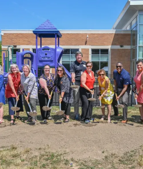 Deb Jung at North Laurel Pool Groundbreaking